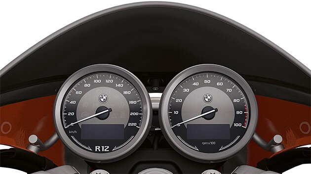 The dual round instrument of the R 12 S from BMW Motorrad